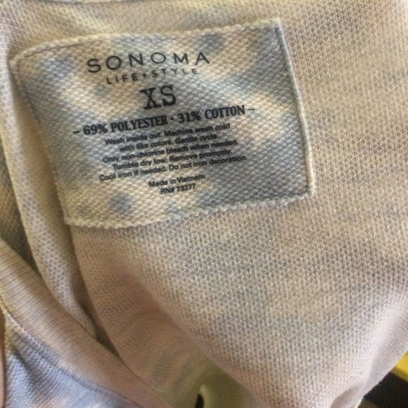 Sonoma Enjoy the Little Things, 3/4 Sleeve Top XS - Picture 6 of 6